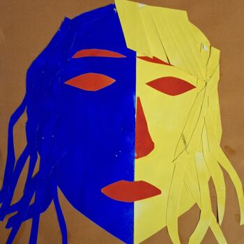 Peinture intitulée "Alexandra Urbano mo…" par Roberto Urbano, Œuvre d'art originale, Collages