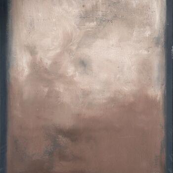 Картина под названием "The soft earthly to…" - Julia Evpak, Подлинное произведение искусства, Акрил Установлен на Деревянная…