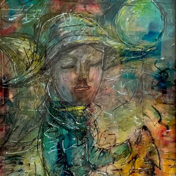 "Nachtwanderung" başlıklı Tablo Basser tarafından, Orijinal sanat, Suluboya