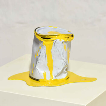 雕塑 标题为“Le vieux pot de pei…” 由Yannick Bouillault, 原创艺术品, 树脂