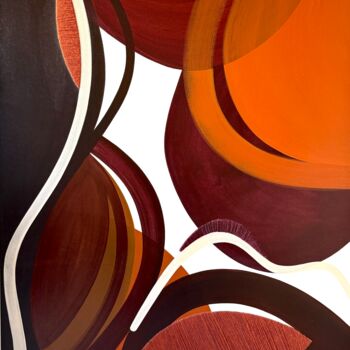 Painting titled "Moroccan valley 2" by Laura Dujoncquoy, Original Artwork, Acrylic Mounted on Wood Stretcher frame