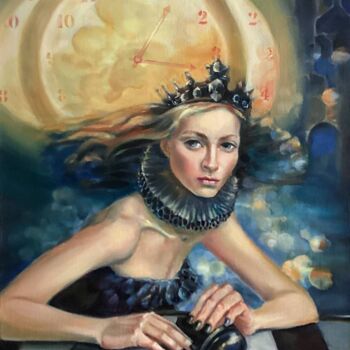 "Promotion of a Pawn…" başlıklı Tablo Tutsi Nellis tarafından, Orijinal sanat, Petrol Ahşap Sedye çerçevesi üzerine monte ed…