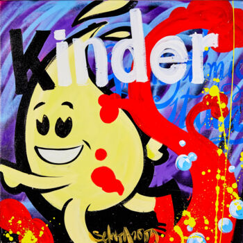 Peinture intitulée "Kinder" par Selwyn Senatori, Œuvre d'art originale, Acrylique