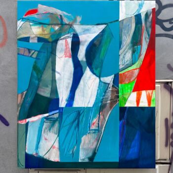 Peinture intitulée "Sans titre" par Pavel Rtue, Œuvre d'art originale, Huile Monté sur Châssis en bois