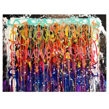 Peinture intitulée "Straight Lines" par Jonone, Œuvre d'art originale, Acrylique Monté sur Châssis en bois