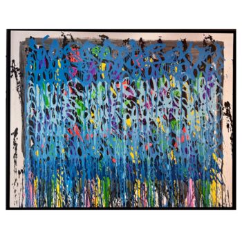 Peinture intitulée "Blue Sky's" par Jonone, Œuvre d'art originale, Acrylique Monté sur Châssis en bois