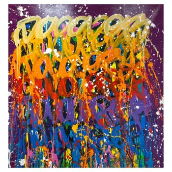 Peinture intitulée "The girl in the win…" par Jonone, Œuvre d'art originale, Acrylique Monté sur Châssis en bois