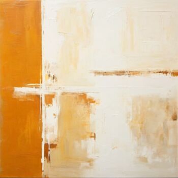 "White Amber Orange…" başlıklı Dijital Sanat Stellaartist001 tarafından, Orijinal sanat, AI tarafından oluşturulan görüntü