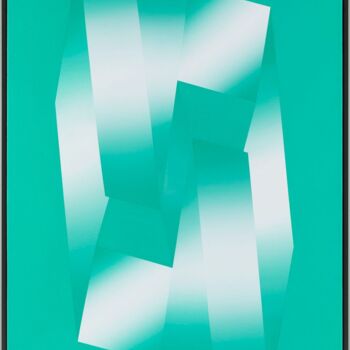 Peinture intitulée "Cube Offshore 08" par Arthur Dorval, Œuvre d'art originale, Acrylique Monté sur Châssis en bois