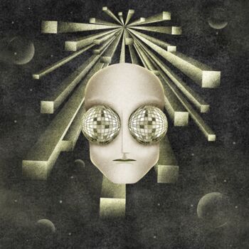 Arts numériques intitulée "Technogod" par Veranika Sobolevskaya, Œuvre d'art originale, Peinture numérique