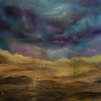 Peinture intitulée "MOUNTAIN VIBRATIONS" par Nuhay Özsoy, Œuvre d'art originale, Huile