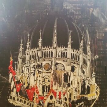Peinture intitulée "BUDAPEST" par Nuhay Özsoy, Œuvre d'art originale, Acrylique