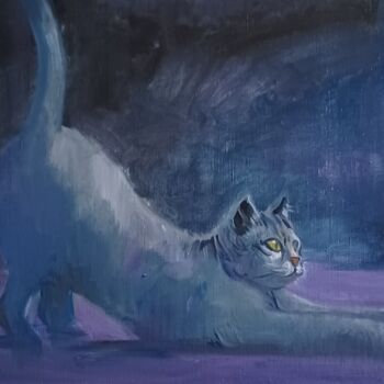 "Posture de Yoga" başlıklı Tablo Bruno Nugeron tarafından, Orijinal sanat, Petrol Ahşap Sedye çerçevesi üzerine monte edilmiş