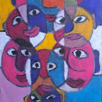 ""  La  Cascade  de…" başlıklı Tablo Jacques Desvaux (JD) tarafından, Orijinal sanat, Pastel