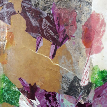 Peinture intitulée "Joli jardin" par Helen Hill, Œuvre d'art originale, Collages