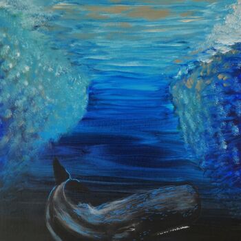 "LES PROFONDEURS DE…" başlıklı Tablo Michel Schaillée tarafından, Orijinal sanat, Petrol Ahşap Sedye çerçevesi üzerine monte…