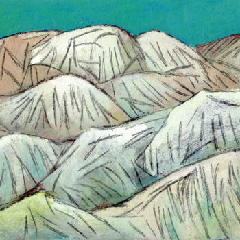 Painting titled "calanchi 06" by Nicola Capone, Original Artwork, Acrylic