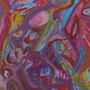 Peinture intitulée "Undecided abstracti…" par Kira Feofanov (KirAinVoiD), Œuvre d'art originale, Pastel