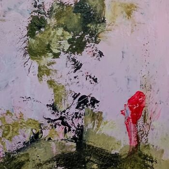 Malarstwo zatytułowany „La vision” autorstwa Alyssa Pasquier, Oryginalna praca, Akryl Zamontowany na Drewniana rama noszy