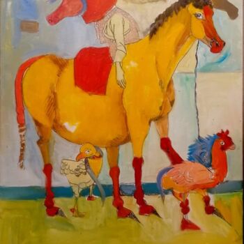 Картина под названием ""Milky Dreams"." - Art Dalyna, Подлинное произведение искусства, Масло Установлен на Деревянная рама…