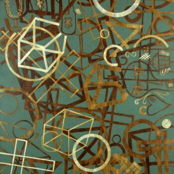 Peinture intitulée "strange faces" par Sebastian Muscio, Œuvre d'art originale, Huile