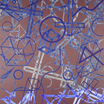 Peinture intitulée "Neon" par Sebastian Muscio, Œuvre d'art originale, Acrylique