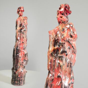 "Poeta" başlıklı Heykel Prof. Andreas Loeschner-Gornau tarafından, Orijinal sanat, Seramik