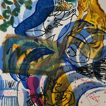 "Beau parleur" başlıklı Tablo Frédérick Meunier tarafından, Orijinal sanat, Akrilik Ahşap Sedye çerçevesi üzerine monte edil…