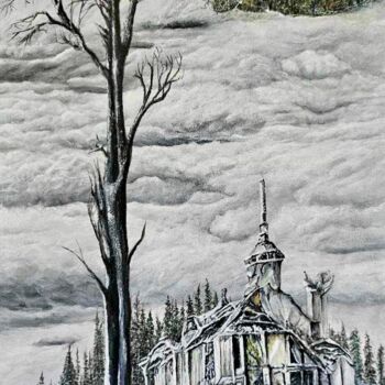 绘画 标题为“Abandonné” 由Monique Boudreau, 原创艺术品, 丙烯 安装在木质担架架上