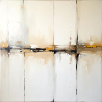 Digital Arts με τίτλο "White Beige Minimal…" από Stellaartist001, Αυθεντικά έργα τέχνης, Εικόνα που δημιουργήθηκε με AI