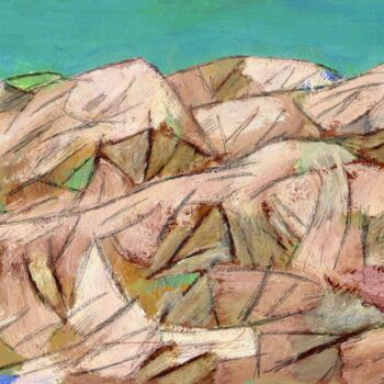 Painting titled "Dreamscape 150" by Nicola Capone, Original Artwork, Acrylic Mounted on Wood Panel