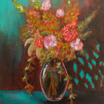 "Bouquet 1" başlıklı Tablo Irina Shilina Canvas tarafından, Orijinal sanat, Akrilik Ahşap Sedye çerçevesi üzerine monte edil…