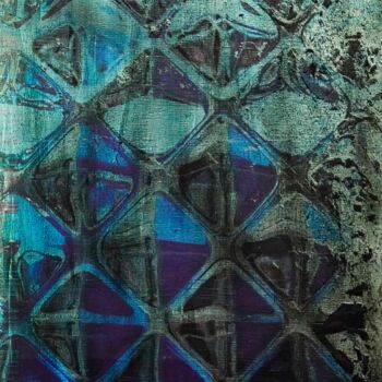 绘画 标题为“HONOGRAPH-Tafelbild…” 由Volker W. Hamann, 原创艺术品, 丙烯 安装在木板上