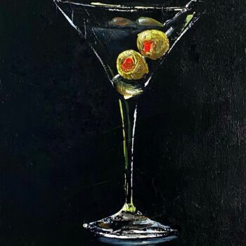 Malerei mit dem Titel "Martini" von Volodymyr Nezdiimynoha, Original-Kunstwerk, Acryl Auf Keilrahmen aus Holz montiert