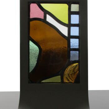 Skulptur mit dem Titel "Talisman 17" von Bosselin, Original-Kunstwerk, Glas