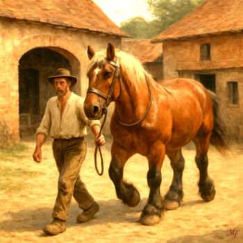 "L’Alliance des Pas" başlıklı Dijital Sanat Jean-Pol De Loof tarafından, Orijinal sanat, AI tarafından oluşturulan görüntü