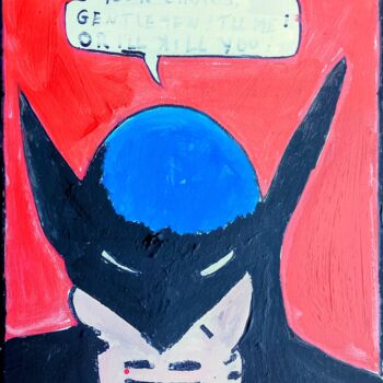 Malarstwo zatytułowany „Batdark” autorstwa Hector O'Kanin, Oryginalna praca, Akryl