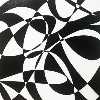 Painting titled "KNOT AGAIN" by Hou Soon Ming, Original Artwork, Acrylic