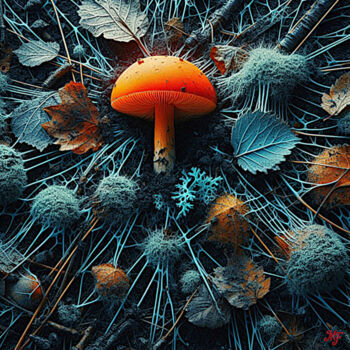 "L’Éveil des Réseaux…" başlıklı Dijital Sanat Jean-Pol De Loof tarafından, Orijinal sanat, AI tarafından oluşturulan görüntü