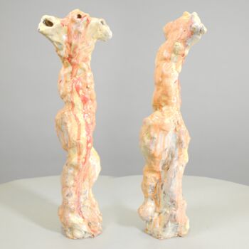 Sculpture intitulée "Torso ceramic stone…" par Prof. Andreas Loeschner-Gornau, Œuvre d'art originale, Argile