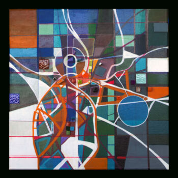 Peinture intitulée "ANATOMICMAN 3" par Edcha, Œuvre d'art originale, Acrylique