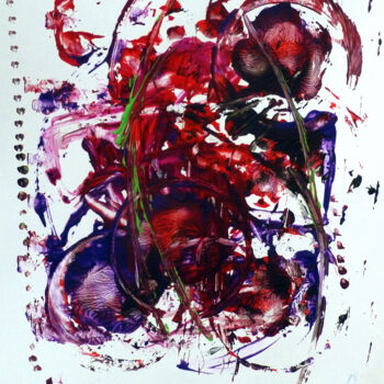 Peinture intitulée "Und es schien zu lä…" par Götz Wiedenroth, Œuvre d'art originale, Acrylique