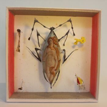 "humililté" başlıklı Heykel François Riou tarafından, Orijinal sanat, Alüminyum Karton üzerine monte edilmiş