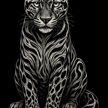 "PANTHERE  PARDUS" başlıklı Dijital Sanat Vielle Cerqinz tarafından, Orijinal sanat, Dijital Resim