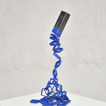 雕塑 标题为“Blue Sections” 由Yannick Bouillault, 原创艺术品, 树脂