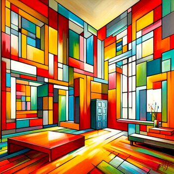 "L’Éveil Chromatique" başlıklı Dijital Sanat Jean-Pol De Loof tarafından, Orijinal sanat, Dijital Resim