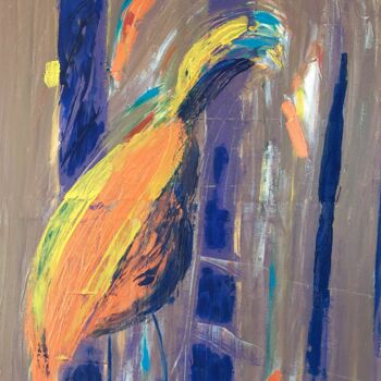 "Hors de Cage" başlıklı Tablo Orlane Grelet tarafından, Orijinal sanat, Akrilik Ahşap Sedye çerçevesi üzerine monte edilmiş