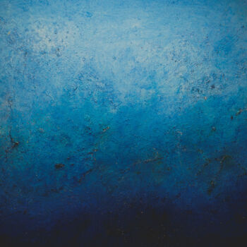 Painting titled "Blue2025" by Erich Keller, Original Artwork, Acrylic Mounted on Wood Stretcher frame