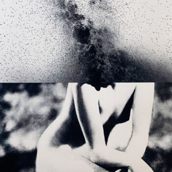 Druckgrafik mit dem Titel "Starry, starry night" von - Indigo -, Original-Kunstwerk, Manipulierte Fotografie