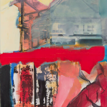 Peinture intitulée "Bruchstücke" par Sven Jakubith, Œuvre d'art originale, Huile